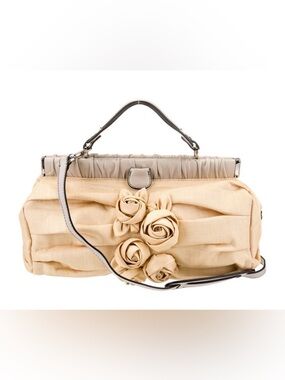 Valentino Raffia Top Handle Bag